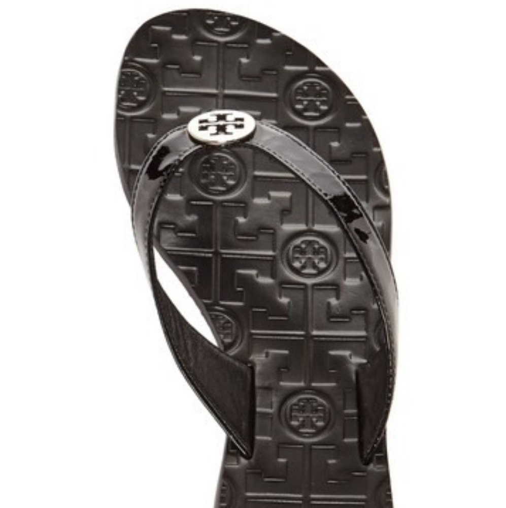 TORY BURCH Logo Sandals LIKE NEW! - Picture 7 of 8